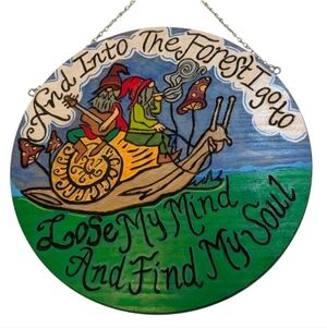 Whimsical Forest Wall Art ~ Carved & Painted